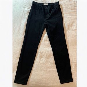 Madewell black high-rise skinny jeans